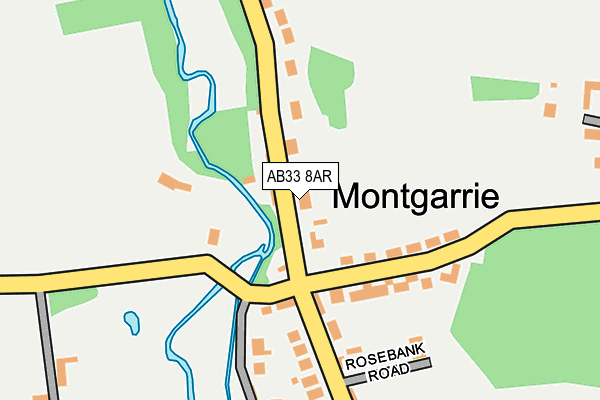 AB33 8AR map - OS OpenMap – Local (Ordnance Survey) AB33 8AR map - OS OpenMap – Local (Ordnance Survey)