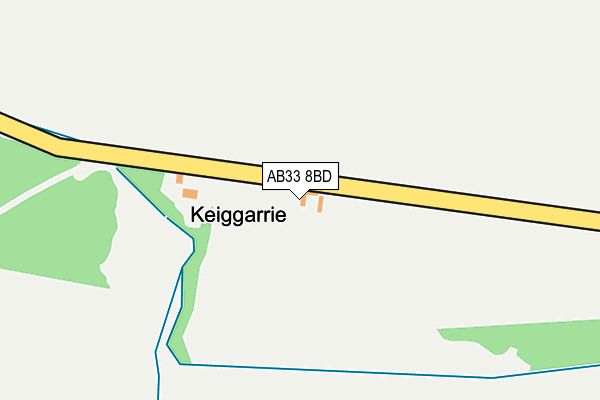 AB33 8BD map - OS OpenMap – Local (Ordnance Survey) AB33 8BD map - OS OpenMap – Local (Ordnance Survey)