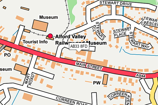 AB33 8FD map - OS OpenMap – Local (Ordnance Survey) AB33 8FD map - OS OpenMap – Local (Ordnance Survey)