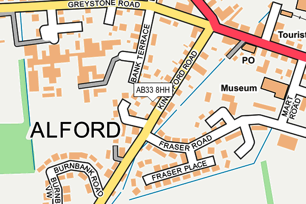 AB33 8HH map - OS OpenMap – Local (Ordnance Survey) AB33 8HH map - OS OpenMap – Local (Ordnance Survey)