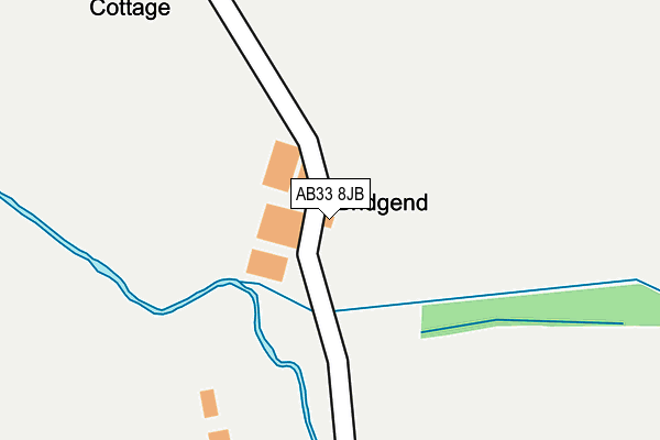 AB33 8JB map - OS OpenMap – Local (Ordnance Survey) AB33 8JB map - OS OpenMap – Local (Ordnance Survey)