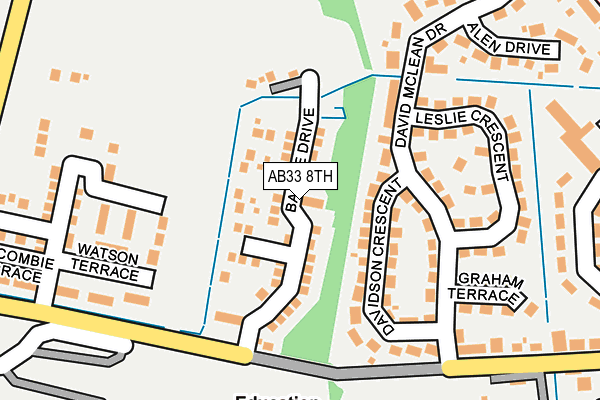 AB33 8TH map - OS OpenMap – Local (Ordnance Survey)