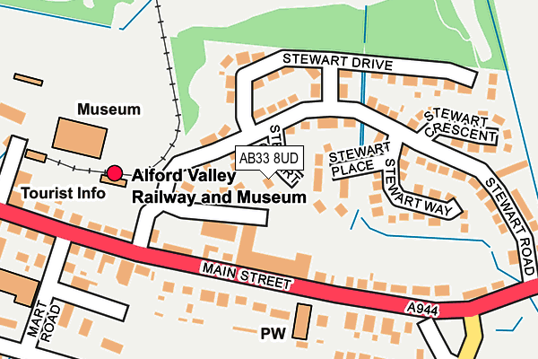 AB33 8UD map - OS OpenMap – Local (Ordnance Survey) AB33 8UD map - OS OpenMap – Local (Ordnance Survey)