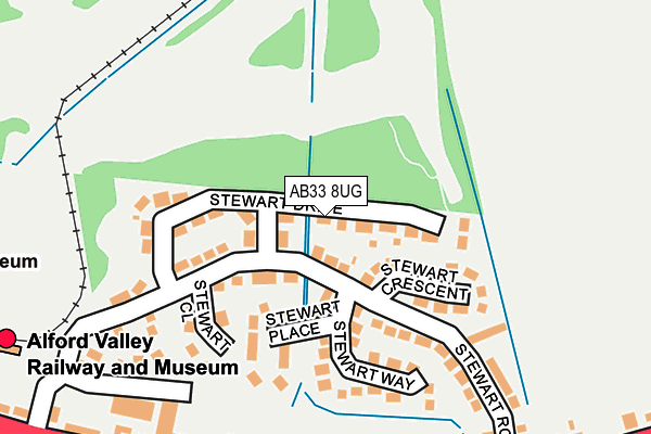 AB33 8UG map - OS OpenMap – Local (Ordnance Survey) AB33 8UG map - OS OpenMap – Local (Ordnance Survey)