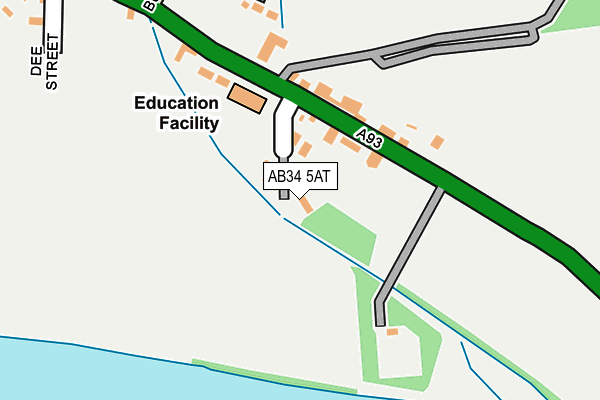 AB34 5AT map - OS OpenMap – Local (Ordnance Survey) AB34 5AT map - OS OpenMap – Local (Ordnance Survey)