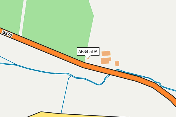 AB34 5DA map - OS OpenMap – Local (Ordnance Survey) AB34 5DA map - OS OpenMap – Local (Ordnance Survey)