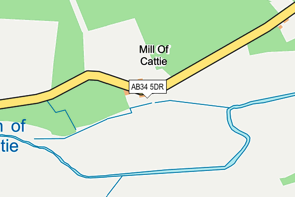 AB34 5DR map - OS OpenMap – Local (Ordnance Survey) AB34 5DR map - OS OpenMap – Local (Ordnance Survey)