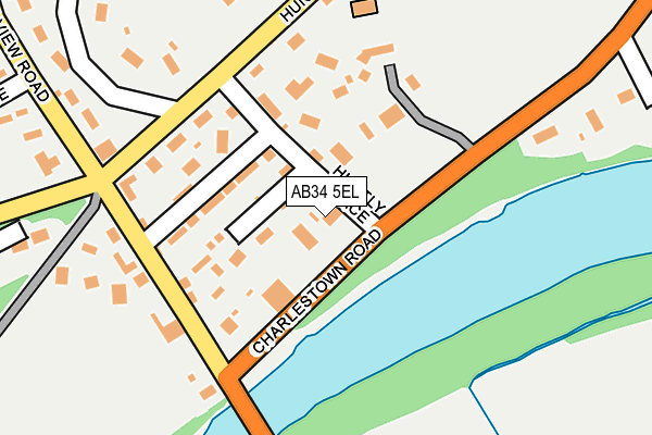 AB34 5EL map - OS OpenMap – Local (Ordnance Survey) AB34 5EL map - OS OpenMap – Local (Ordnance Survey)