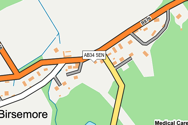 AB34 5EN map - OS OpenMap – Local (Ordnance Survey) AB34 5EN map - OS OpenMap – Local (Ordnance Survey)