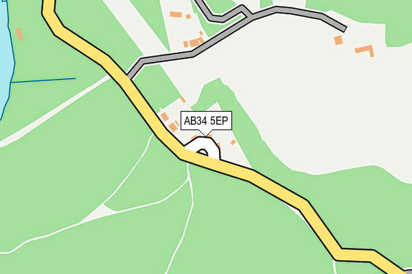 AB34 5EP map - OS OpenMap – Local (Ordnance Survey) AB34 5EP map - OS OpenMap – Local (Ordnance Survey)