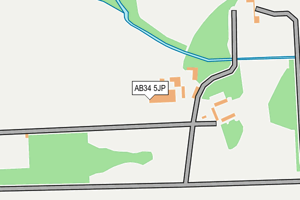 AB34 5JP map - OS OpenMap – Local (Ordnance Survey)