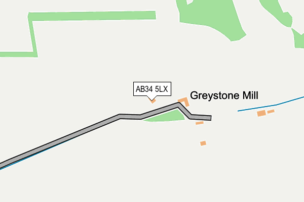 AB34 5LX map - OS OpenMap – Local (Ordnance Survey) AB34 5LX map - OS OpenMap – Local (Ordnance Survey)