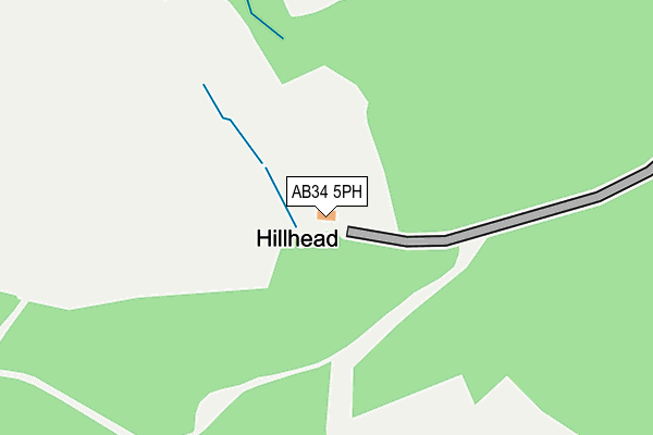 AB34 5PH map - OS OpenMap – Local (Ordnance Survey)