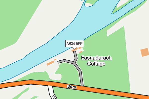 AB34 5PP map - OS OpenMap – Local (Ordnance Survey) AB34 5PP map - OS OpenMap – Local (Ordnance Survey)
