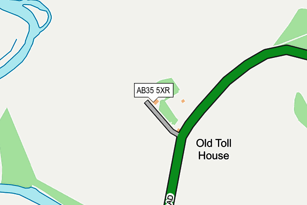 AB35 5XR map - OS OpenMap – Local (Ordnance Survey) AB35 5XR map - OS OpenMap – Local (Ordnance Survey)