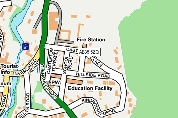 AB35 5ZQ map - OS OpenMap – Local (Ordnance Survey) AB35 5ZQ map - OS OpenMap – Local (Ordnance Survey)