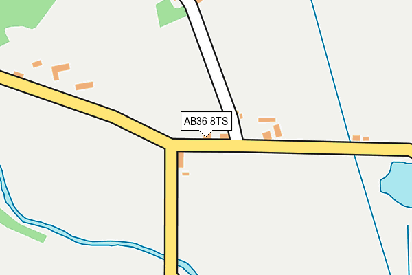 AB36 8TS map - OS OpenMap – Local (Ordnance Survey) AB36 8TS map - OS OpenMap – Local (Ordnance Survey)