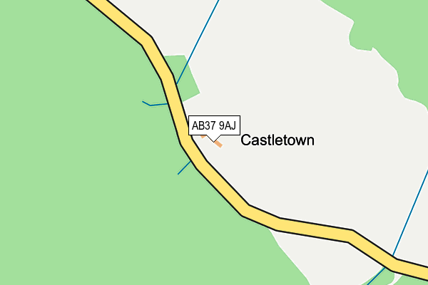 AB37 9AJ map - OS OpenMap – Local (Ordnance Survey) AB37 9AJ map - OS OpenMap – Local (Ordnance Survey)