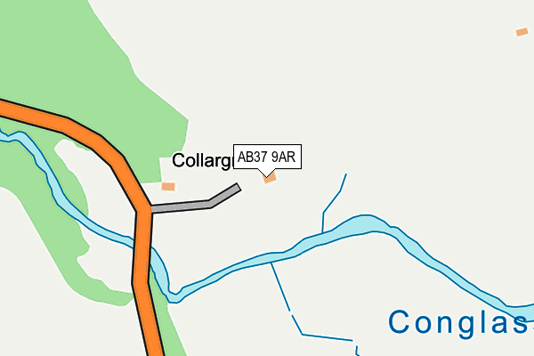 AB37 9AR map - OS OpenMap – Local (Ordnance Survey) AB37 9AR map - OS OpenMap – Local (Ordnance Survey)