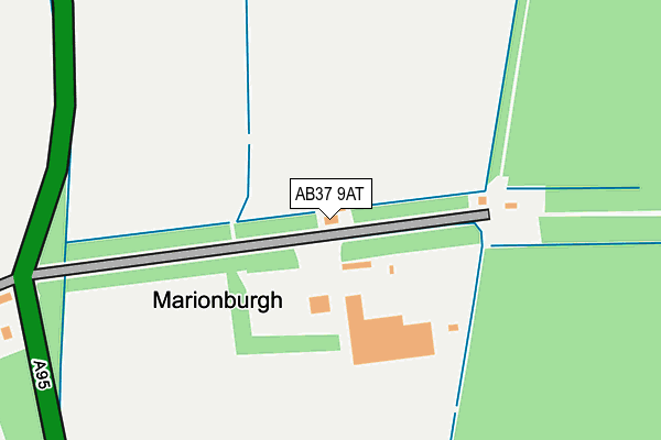 AB37 9AT map - OS OpenMap – Local (Ordnance Survey) AB37 9AT map - OS OpenMap – Local (Ordnance Survey)