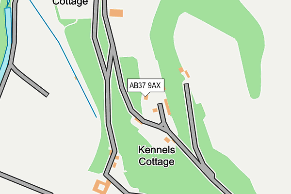 AB37 9AX map - OS OpenMap – Local (Ordnance Survey) AB37 9AX map - OS OpenMap – Local (Ordnance Survey)
