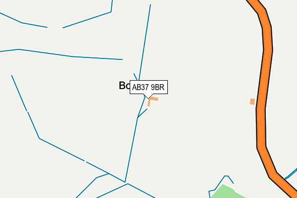 AB37 9BR map - OS OpenMap – Local (Ordnance Survey) AB37 9BR map - OS OpenMap – Local (Ordnance Survey)