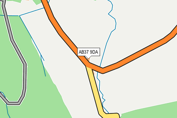 AB37 9DA map - OS OpenMap – Local (Ordnance Survey) AB37 9DA map - OS OpenMap – Local (Ordnance Survey)