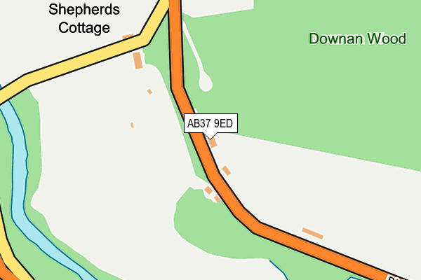 AB37 9ED map - OS OpenMap – Local (Ordnance Survey) AB37 9ED map - OS OpenMap – Local (Ordnance Survey)