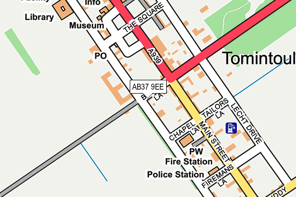 AB37 9EE map - OS OpenMap – Local (Ordnance Survey) AB37 9EE map - OS OpenMap – Local (Ordnance Survey)