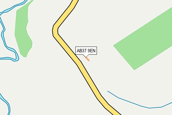 AB37 9EN map - OS OpenMap – Local (Ordnance Survey) AB37 9EN map - OS OpenMap – Local (Ordnance Survey)