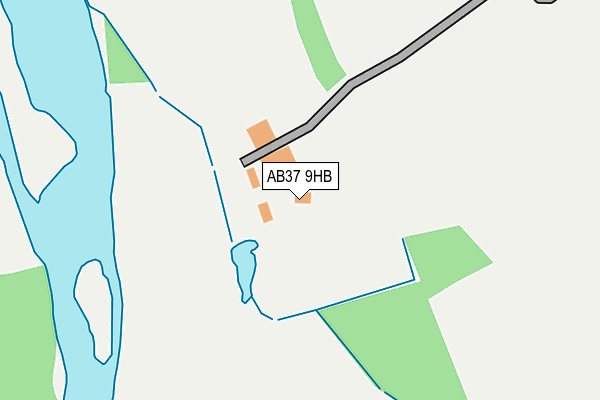 AB37 9HB map - OS OpenMap – Local (Ordnance Survey) AB37 9HB map - OS OpenMap – Local (Ordnance Survey)