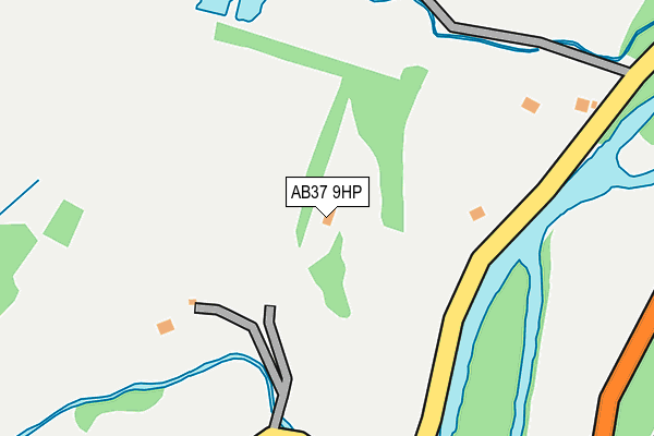 AB37 9HP map - OS OpenMap – Local (Ordnance Survey) AB37 9HP map - OS OpenMap – Local (Ordnance Survey)