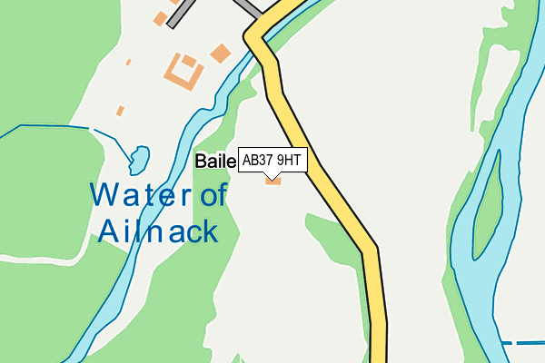 AB37 9HT map - OS OpenMap – Local (Ordnance Survey) AB37 9HT map - OS OpenMap – Local (Ordnance Survey)