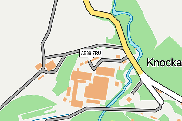 AB38 7RU map - OS OpenMap – Local (Ordnance Survey) AB38 7RU map - OS OpenMap – Local (Ordnance Survey)