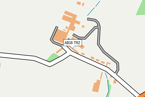 AB38 7RZ map - OS OpenMap – Local (Ordnance Survey) AB38 7RZ map - OS OpenMap – Local (Ordnance Survey)