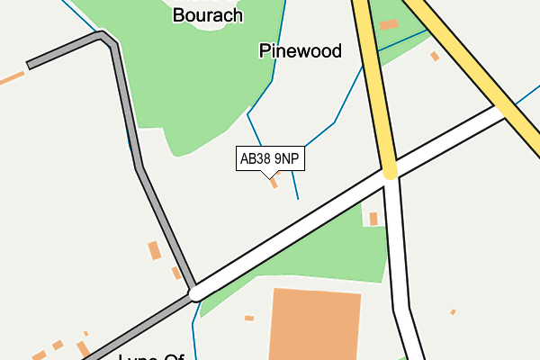 AB38 9NP map - OS OpenMap – Local (Ordnance Survey) AB38 9NP map - OS OpenMap – Local (Ordnance Survey)