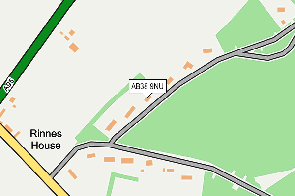AB38 9NU map - OS OpenMap – Local (Ordnance Survey) AB38 9NU map - OS OpenMap – Local (Ordnance Survey)