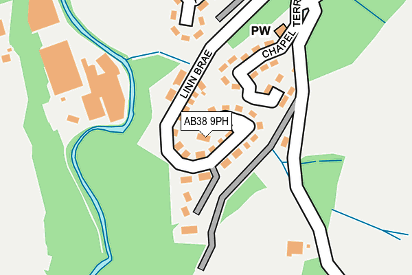 AB38 9PH map - OS OpenMap – Local (Ordnance Survey) AB38 9PH map - OS OpenMap – Local (Ordnance Survey)