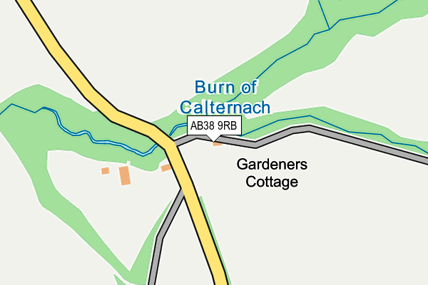 AB38 9RB map - OS OpenMap – Local (Ordnance Survey) AB38 9RB map - OS OpenMap – Local (Ordnance Survey)