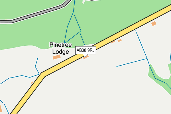 AB38 9RJ map - OS OpenMap – Local (Ordnance Survey) AB38 9RJ map - OS OpenMap – Local (Ordnance Survey)