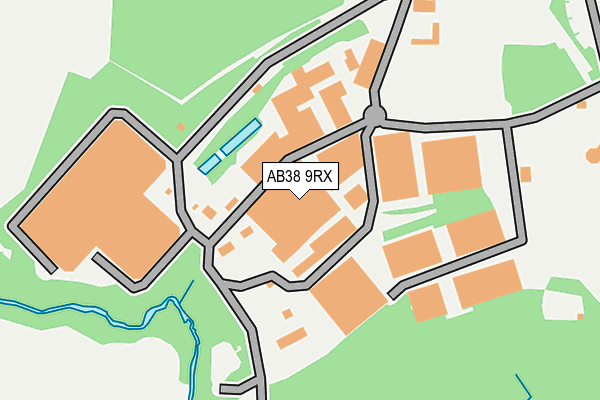 AB38 9RX map - OS OpenMap – Local (Ordnance Survey) AB38 9RX map - OS OpenMap – Local (Ordnance Survey)