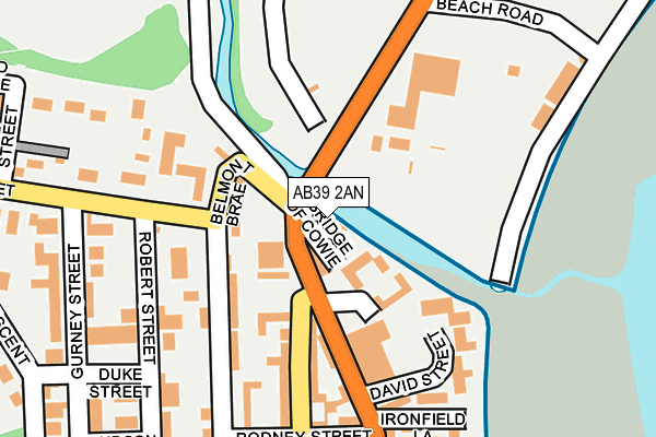 AB39 2AN map - OS OpenMap – Local (Ordnance Survey) AB39 2AN map - OS OpenMap – Local (Ordnance Survey)