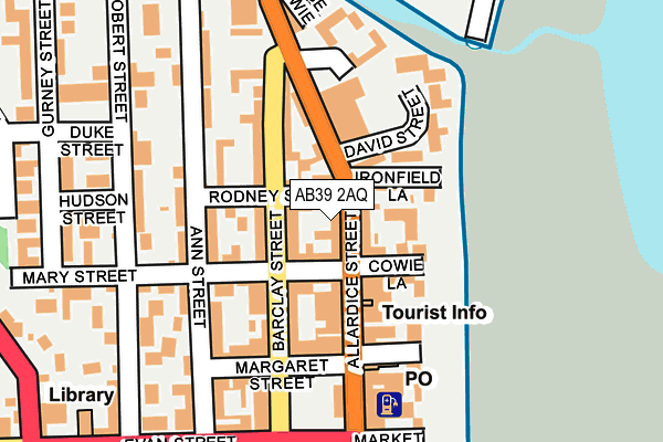 AB39 2AQ map - OS OpenMap – Local (Ordnance Survey) AB39 2AQ map - OS OpenMap – Local (Ordnance Survey)