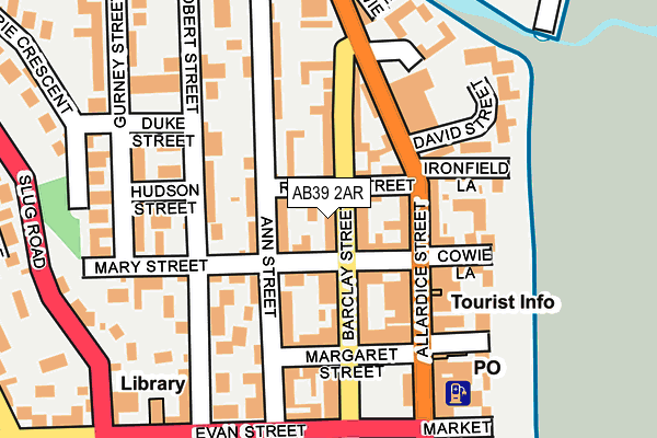 AB39 2AR map - OS OpenMap – Local (Ordnance Survey) AB39 2AR map - OS OpenMap – Local (Ordnance Survey)