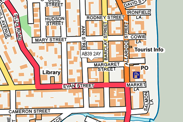 AB39 2AY map - OS OpenMap – Local (Ordnance Survey) AB39 2AY map - OS OpenMap – Local (Ordnance Survey)