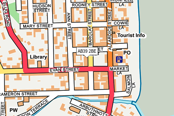 AB39 2BE map - OS OpenMap – Local (Ordnance Survey) AB39 2BE map - OS OpenMap – Local (Ordnance Survey)