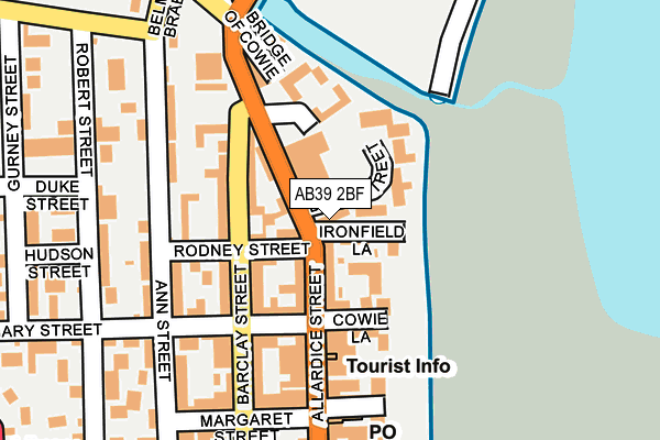 AB39 2BF map - OS OpenMap – Local (Ordnance Survey) AB39 2BF map - OS OpenMap – Local (Ordnance Survey)