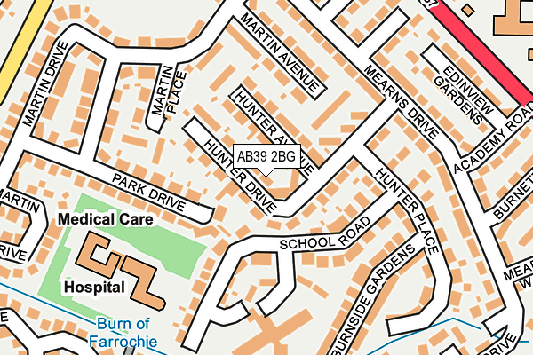 AB39 2BG map - OS OpenMap – Local (Ordnance Survey) AB39 2BG map - OS OpenMap – Local (Ordnance Survey)