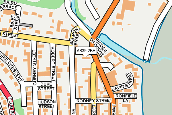 AB39 2BH map - OS OpenMap – Local (Ordnance Survey) AB39 2BH map - OS OpenMap – Local (Ordnance Survey)