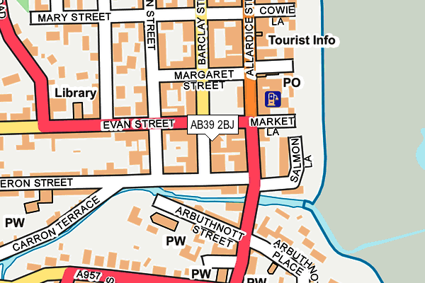 AB39 2BJ map - OS OpenMap – Local (Ordnance Survey) AB39 2BJ map - OS OpenMap – Local (Ordnance Survey)